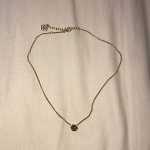 Kendra Scott Necklace with Dark Gray Drusy